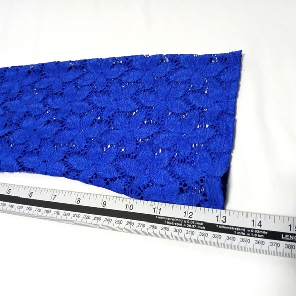 Landry By Shelli Seagal Elegant Soft Lace Lined Midi Dress. Size 12 - Picture 6 of 10